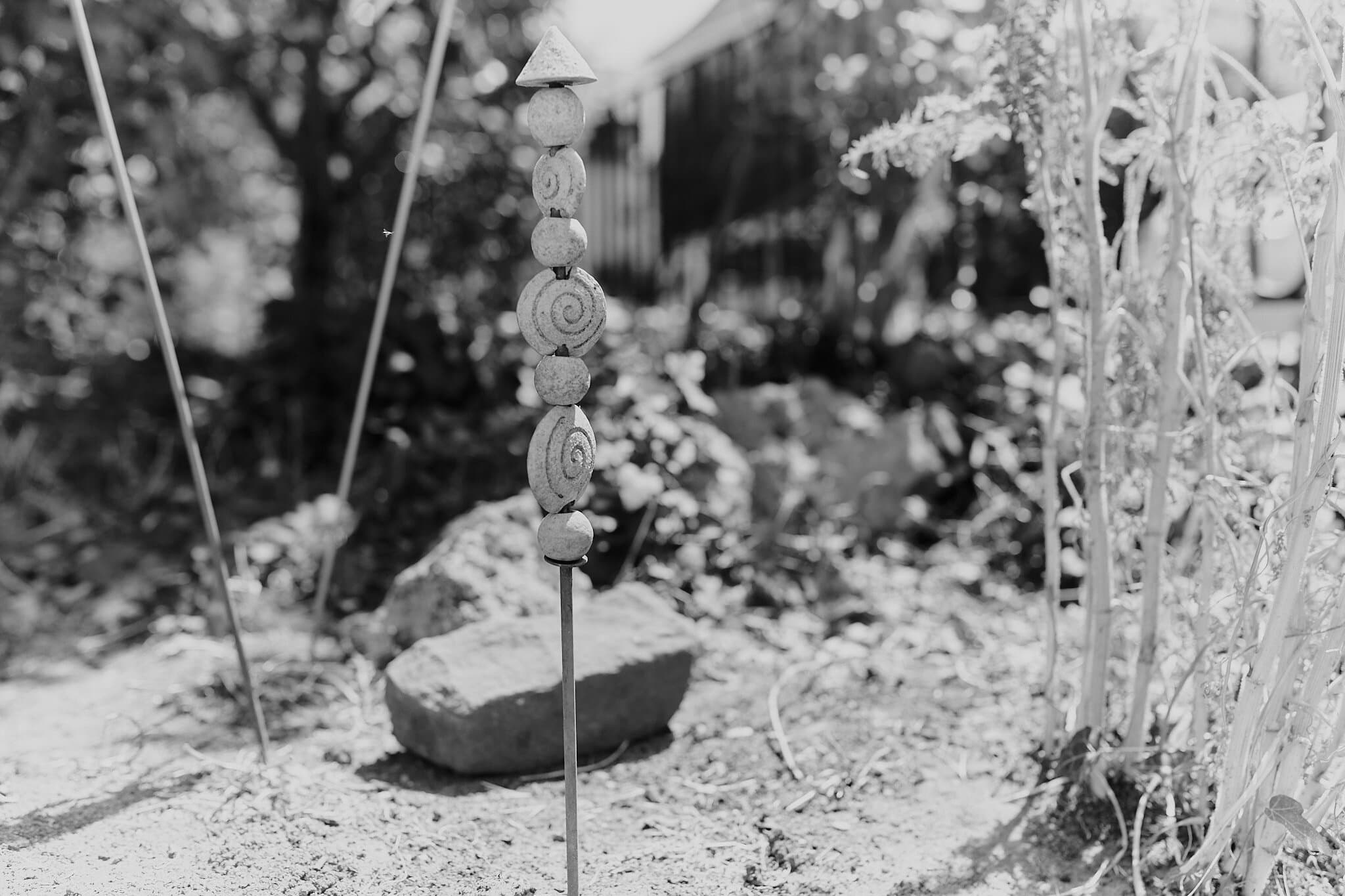 Gartenansicht Nahaufnahme Dekor