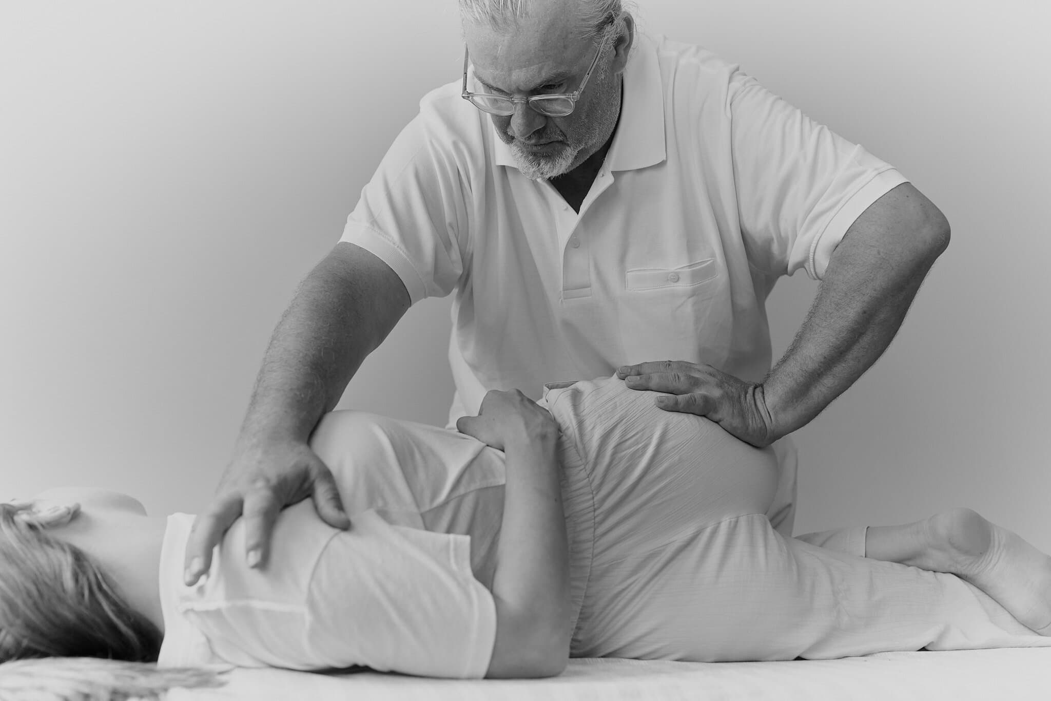 Behandlung von liegender Patientin